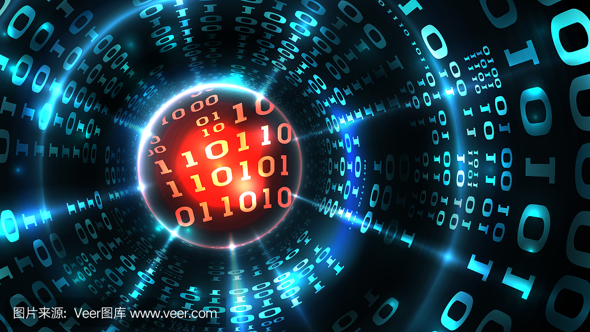 摘要計算機數據后臺編程二進制代碼,數據流,抽象防火墻。利用病毒、惡意代碼侵入計算機系統、數據庫、網絡服務器。矢量圖